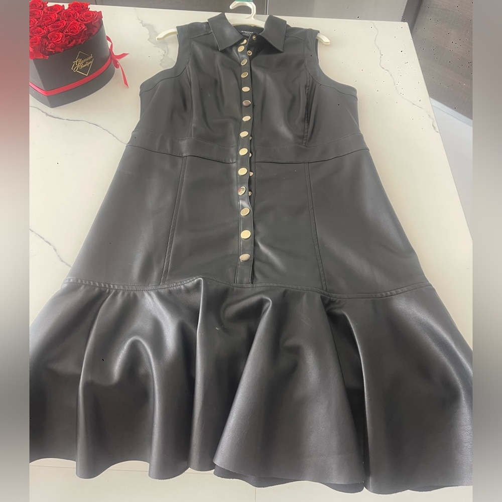 ⸻

Marciano Black Leather Dress – Size 44 – Brand New